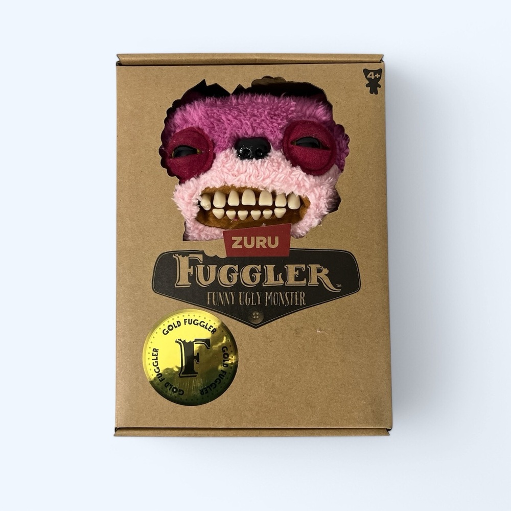 ZURU Fuggler‎ Funny Ugly Monster Plush Toy TEDDY BEAR GOLD